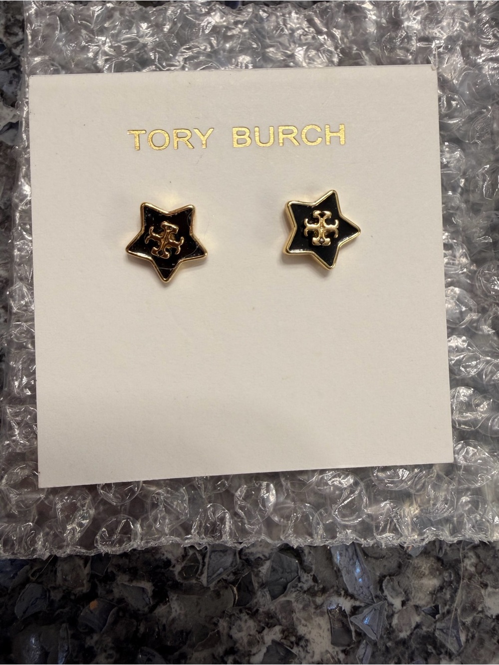 Tory Burch Kira Falling Star Stud Earrings - Picture 3 of 6